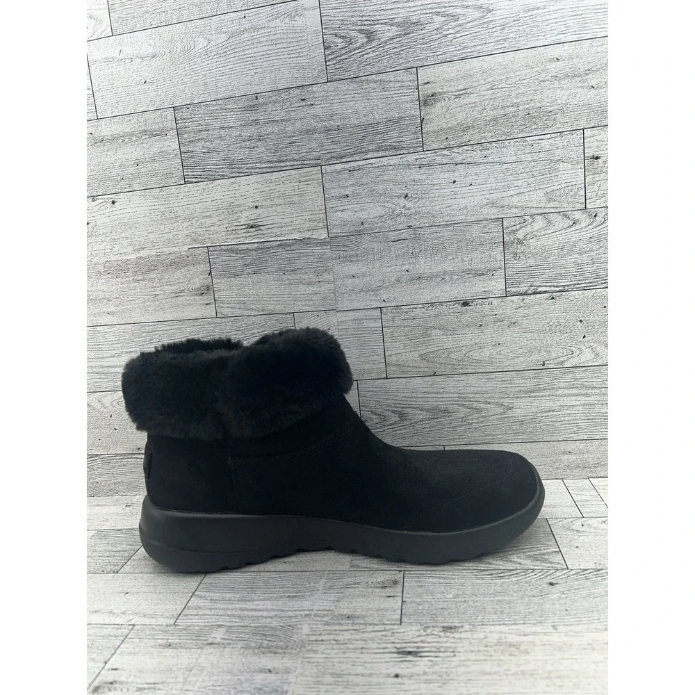 Skechers On The Go Gen 5 Goga Mat 144014W Black Suede‎ Ankle Boots Women Size 7W